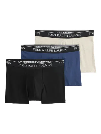 POLO RALPH LAUREN ELASTIC-WAISTBAND BOXERS (PACK OF THREE)