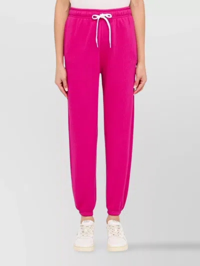 POLO RALPH LAUREN ELASTIC WAISTBAND RIBBED CUFFS COTTON TROUSERS