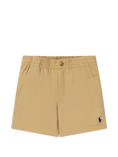 Polo Ralph Lauren Kids' Elasticated Button Shorts In Neutral
