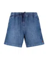 Polo Ralph Lauren Elasticated Denim Shorts In Blue