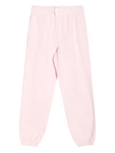 Polo Ralph Lauren Kids' Elasticated-waist Sweatpants In Pink