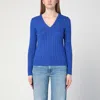 Polo Ralph Lauren Logo-embroidered Cable-knit Sweatshirt