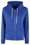 Polo Ralph Lauren Lightweight Zip-front Cotton Hoodie With Emblematic Logo