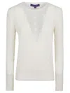 Polo Ralph Lauren Ls Cn-long Sleeve-sweater In White