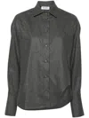 Attico Essential Wool-blend Long-sleeved Shirt