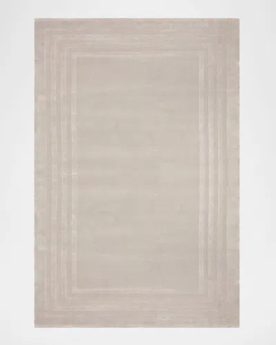 Polo Ralph Lauren Ellington Border Hand Knotted Rug In Sterling