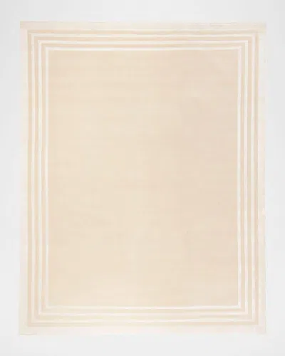 Polo Ralph Lauren Ellington Border Hand Knotted Rug In Champagne