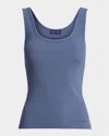 Polo Ralph Lauren Ellis Cotton Rib Tank Top In Cornflower