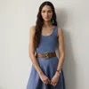 Polo Ralph Lauren Ellis Cotton Rib Tank Top In Cornflower