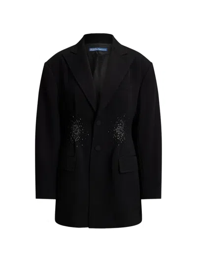 Polo Ralph Lauren Embellished Blazer In Black