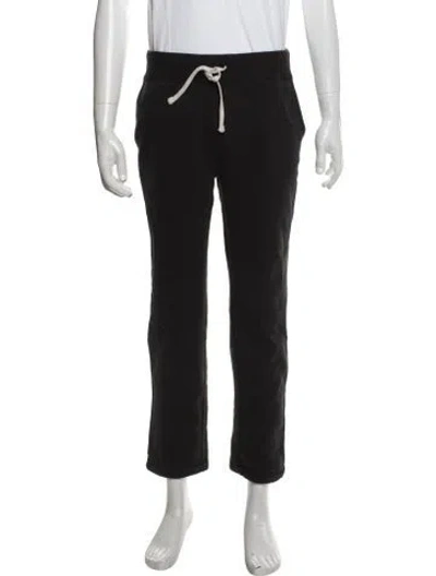 Pre-owned Polo Ralph Lauren Embroidered Accent Lounge Bottoms In Black