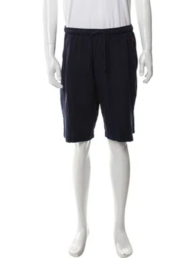 Pre-owned Polo Ralph Lauren Embroidered Accent Lounge Bottoms In Blue