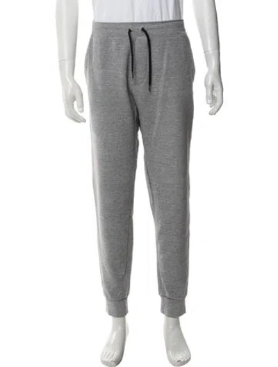 Pre-owned Polo Ralph Lauren Embroidered Accent Lounge Bottoms In Grey
