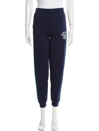 Pre-owned Polo Ralph Lauren Embroidered Accent Sweatpants In Blue
