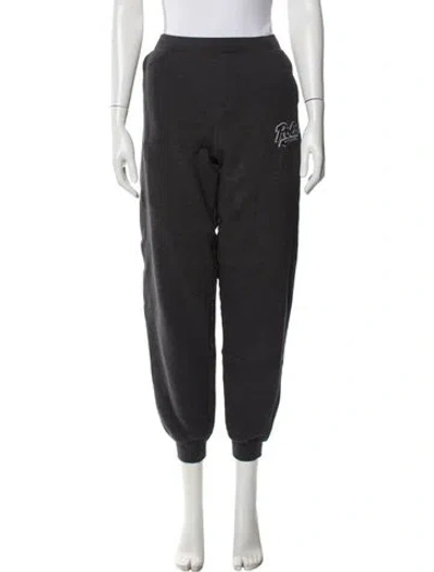 Pre-owned Polo Ralph Lauren Embroidered Accent Sweatpants In Gray