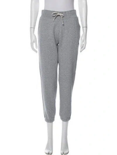 Pre-owned Polo Ralph Lauren Embroidered Accent Sweatpants In Gray