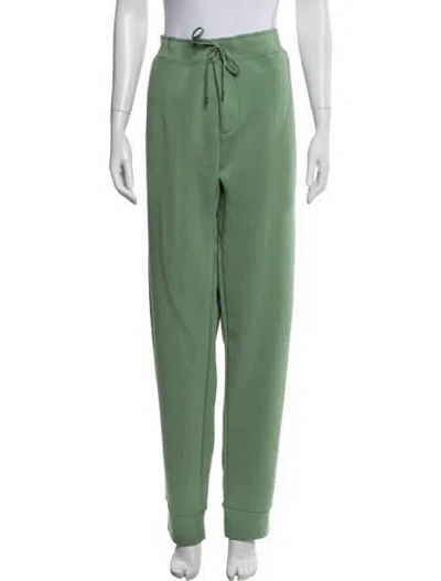 Pre-owned Polo Ralph Lauren Embroidered Accent Sweatpants W/ Tags In Green