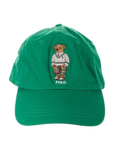 Pre-owned Polo Ralph Lauren Embroidered Baseball Cap In Blue/green