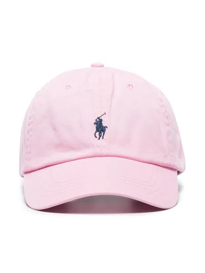 Polo Ralph Lauren Cotton Chino Baseball Cap In Pink