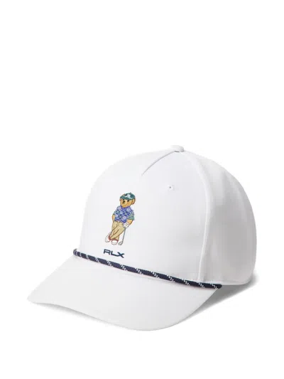 Polo Ralph Lauren Embroidered Bear Cap In White