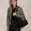 Polo Ralph Lauren Embroidered Canvas Tote In Black