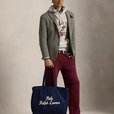 Polo Ralph Lauren Embroidered Canvas Tote In Multi