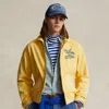 Polo Ralph Lauren Embroidered Chino Jacket In Yellow