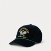 Polo Ralph Lauren Embroidered Corduroy Cap In Aviator Navy