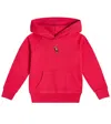 Polo Ralph Lauren Embroidered Cotton-blend Jersey Hoodie In Pink