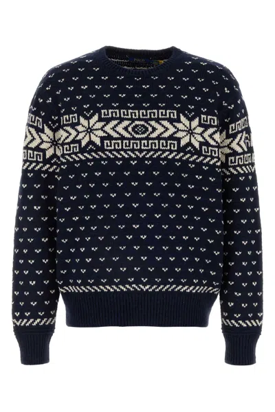 Polo Ralph Lauren Pull En Maille À Motif In Printed