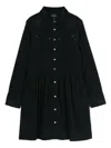 Polo Ralph Lauren Corduroy Cotton Dress In Black