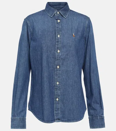 POLO RALPH LAUREN EMBROIDERED DENIM SHIRT