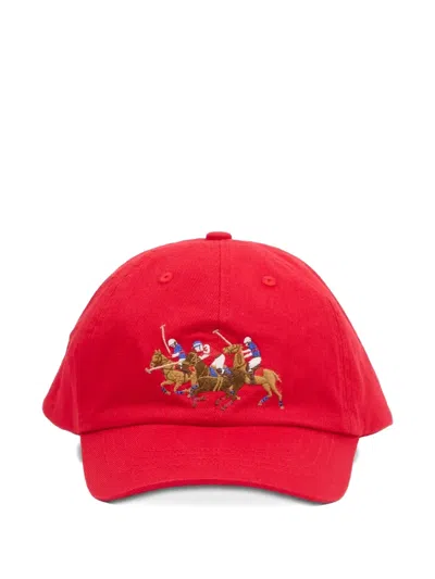 Polo Ralph Lauren Kids' Embroidered-design Baseball Cap In Red