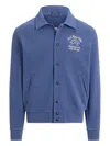 Polo Ralph Lauren Embroidered-detail Bomber Jacket In Blue