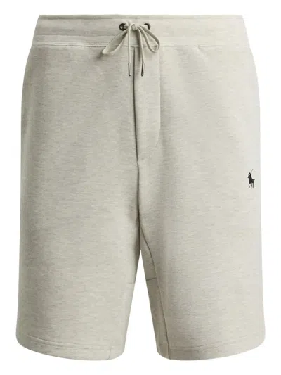 Polo Ralph Lauren Gestrickte Joggingshorts Mit Stickerei In Gray