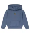 Polo Ralph Lauren Embroidered Hoodie In Capri Blue