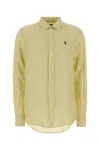 Polo Ralph Lauren Embroidered Linen Shirt In White