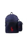 Polo Ralph Lauren Big Pony Canvas Large Backpack In Blue