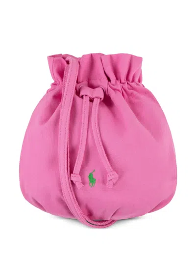 Polo Ralph Lauren Kids' Embroidered-logo Bag In Pink