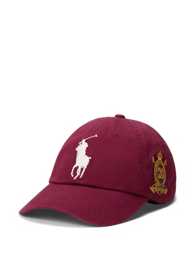 Polo Ralph Lauren Embroidered-logo Baseball Cap In Red
