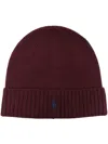 Polo Ralph Lauren Embroidered Logo Beanie In Red