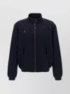 Polo Ralph Lauren Logo Embroidery Bomber Jacket Puffer Jackets Blue