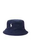 Polo Ralph Lauren Embroidered-logo Bucket Hat In Blue