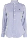POLO RALPH LAUREN EMBROIDERED-LOGO BUTTONED SHIRT