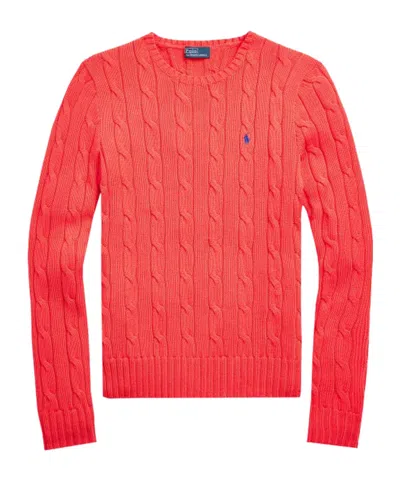 Polo Ralph Lauren Pullover Mit Zopfmuster In Red