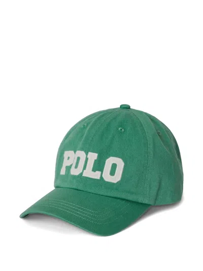 Polo Ralph Lauren Kids' Embroidered Logo Cap In Green