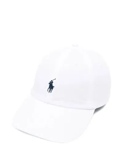 Polo Ralph Lauren Embroidered Logo Cap-hat In White