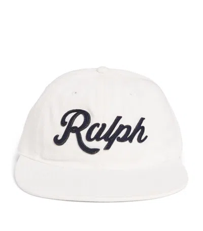 Polo Ralph Lauren Embroidered Logo Cap In White