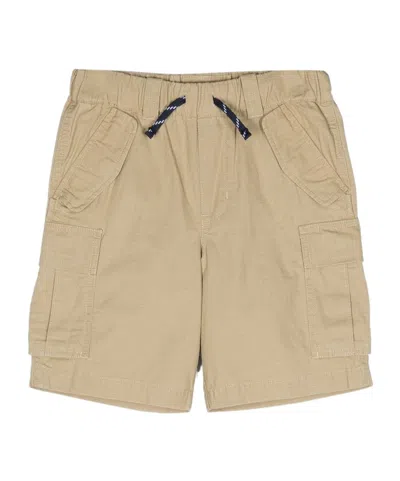 Polo Ralph Lauren Kids' Embroidered-logo Cargo-style Shorts In Nude