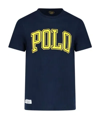 Polo Ralph Lauren Embroidered Logo Chest T-shirt In Black